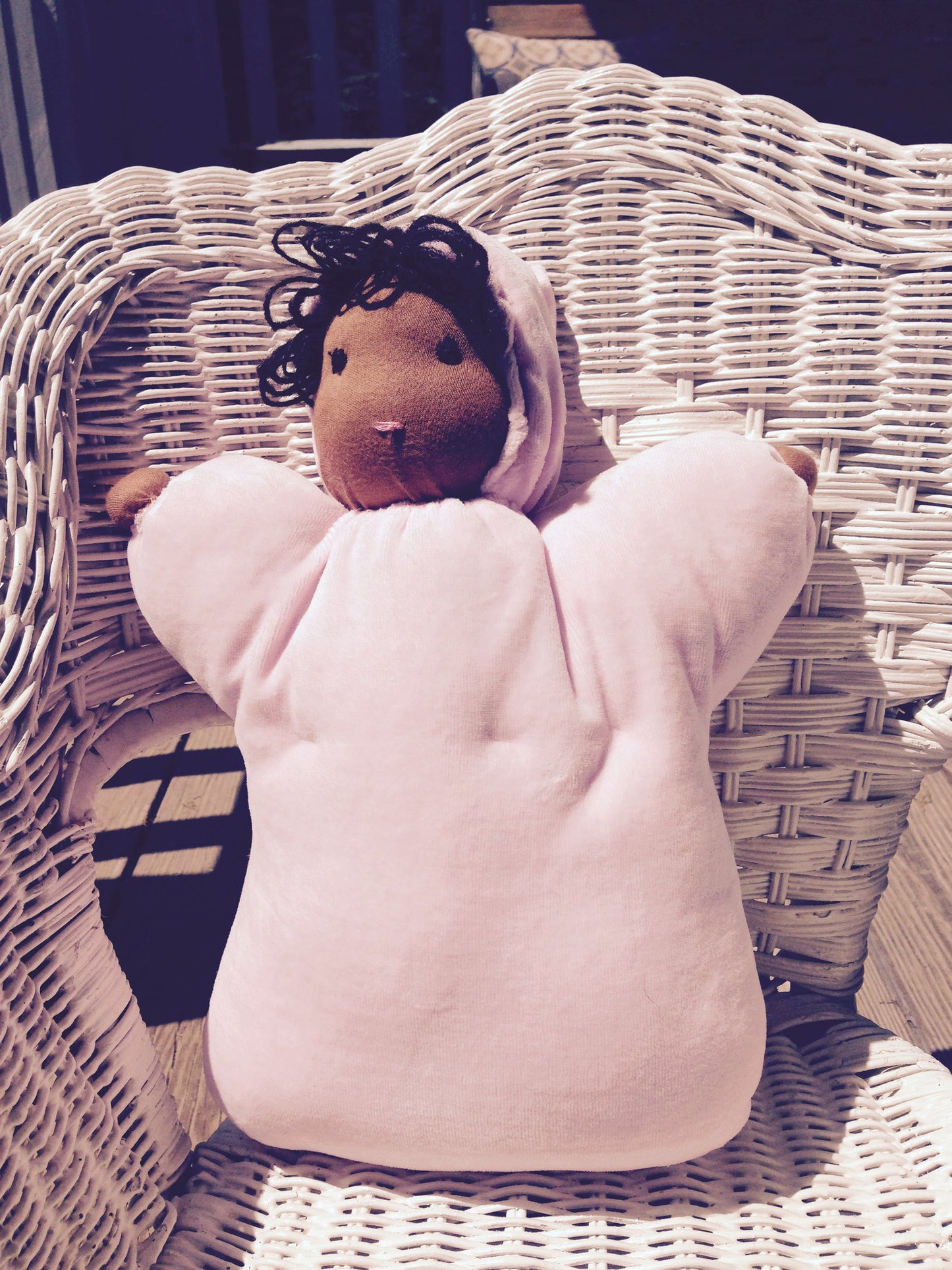 Bunting baby with bangs